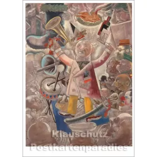 George Grosz Kunstkarte | Der Agitator