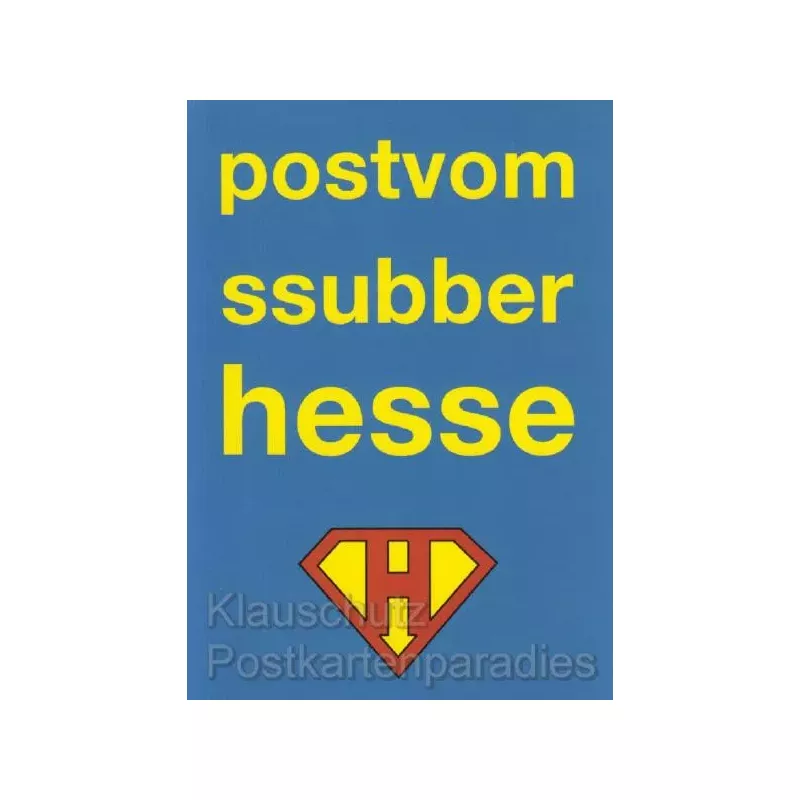 Post vom ssubber Hesse | Cityproducts Postkarte auf hessisch