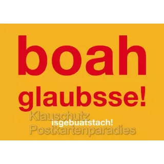 Boah glaubsse! Witzige Postkarten mit Ruhrpott Sprüchen von Cityproducts