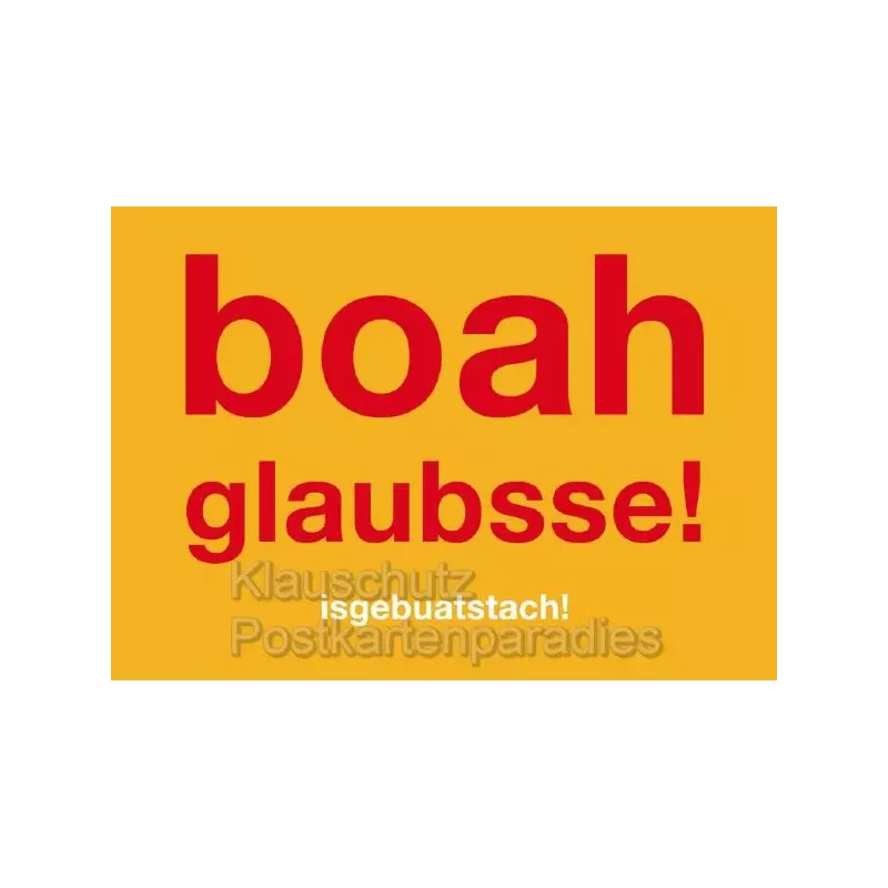 Boah glaubsse! Witzige Postkarten mit Ruhrpott Sprüchen von Cityproducts