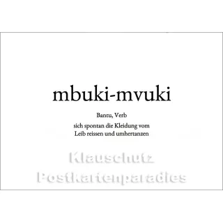 mbuki-mvuki | Wortschatz Postkarte