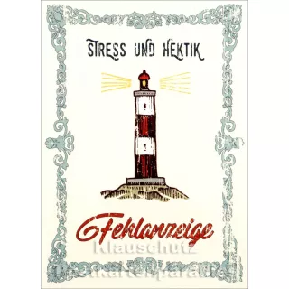 Stress und Hektik - Küsten Postkarten