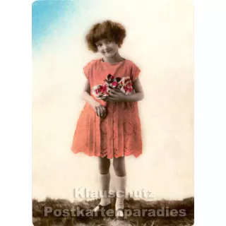 Foto Retro Postkarte s/w | Vintagekids 2