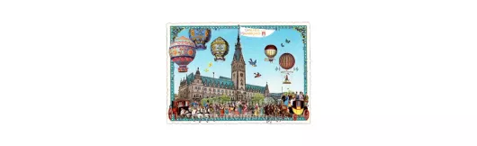 Nostalgie Postkarte - Gruß aus Hamburg
