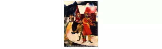 Marc Chagall - Le Violiniste | Kunst Postkarte
