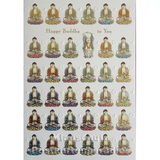 Doppelkarte Happy Buddha to You