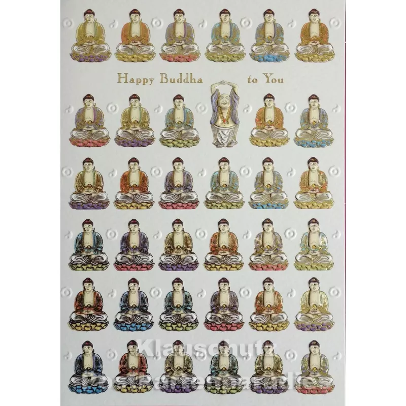 Doppelkarte Happy Buddha to You