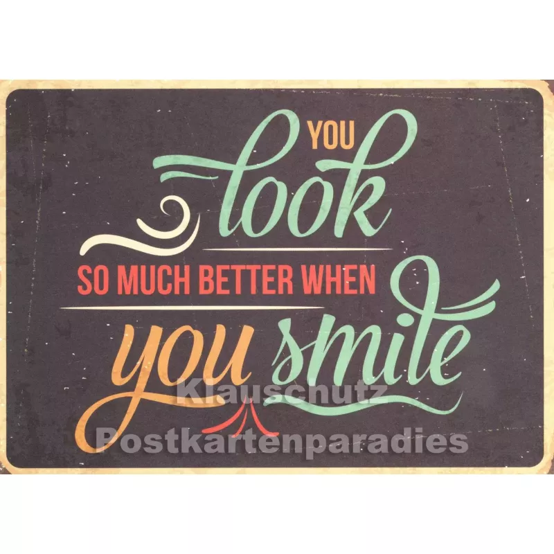 When you smile | Postkarte