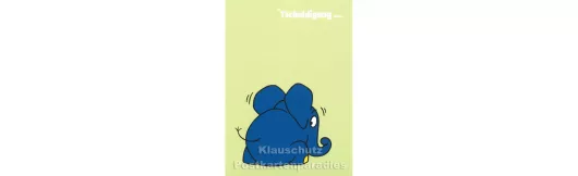 Postkarte Maus / Der kleine Elefant - Tschuldigung
