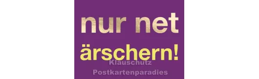 Hessen Postkarten - Net ärschern