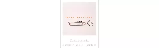 Polacard | Happy Birthday Trompete