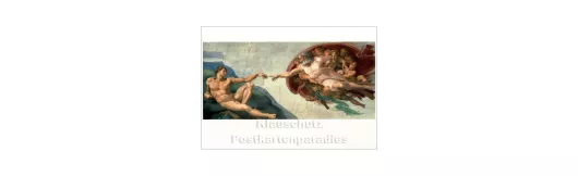 Kunstkarte | Michelangelo | Erschaffung Adams