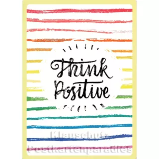 Think Positive - Up-Cards Aufstell Postkarte von Taurus
