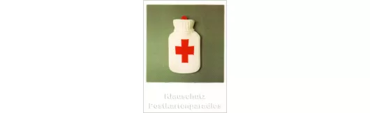 Mini Polacard Doppelkarte (6,5 x 8,5 cm) - Wärmflasche