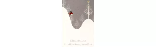 Weihnachtskarte - Guter Rutsch Weihnachtsmann