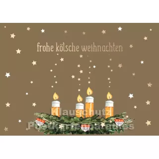 Weihnachtskarte Köln | Frohe kölsche Weihnachten