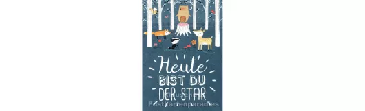 Der Star | Little Greetings Midi-Doppelkarte