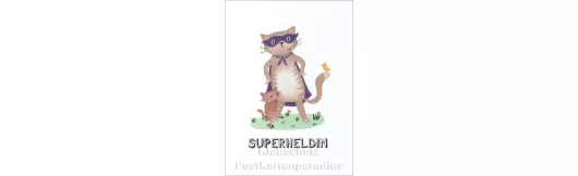 Superheldin | Little Greetings Midi-Doppelkarte