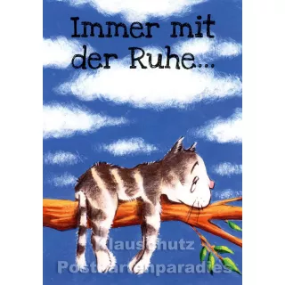 Immer mit der Ruhe - Postkarte von Thomas Röhner