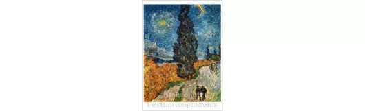 Vincent van Gogh - Zypresse | Kunstpostkarte