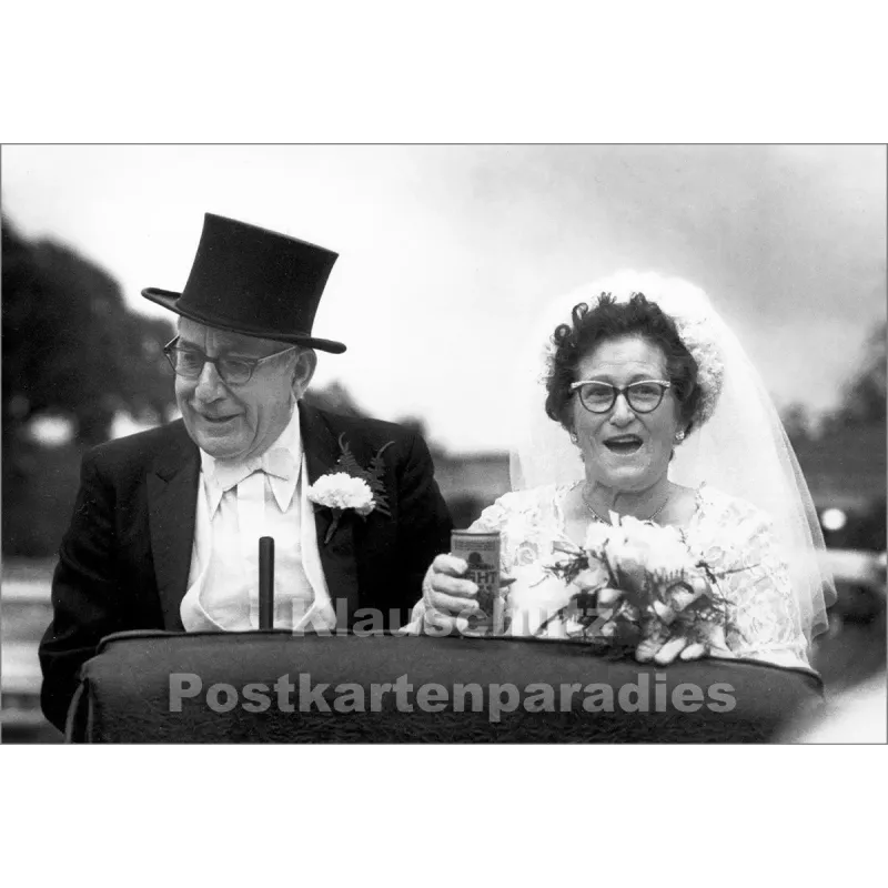 Lustige SkoKo Foto Klappkarte zur Hochzeit