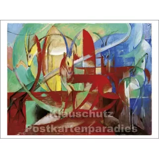 Postkartenbuch Kunst | Franz Marc - Gazellen