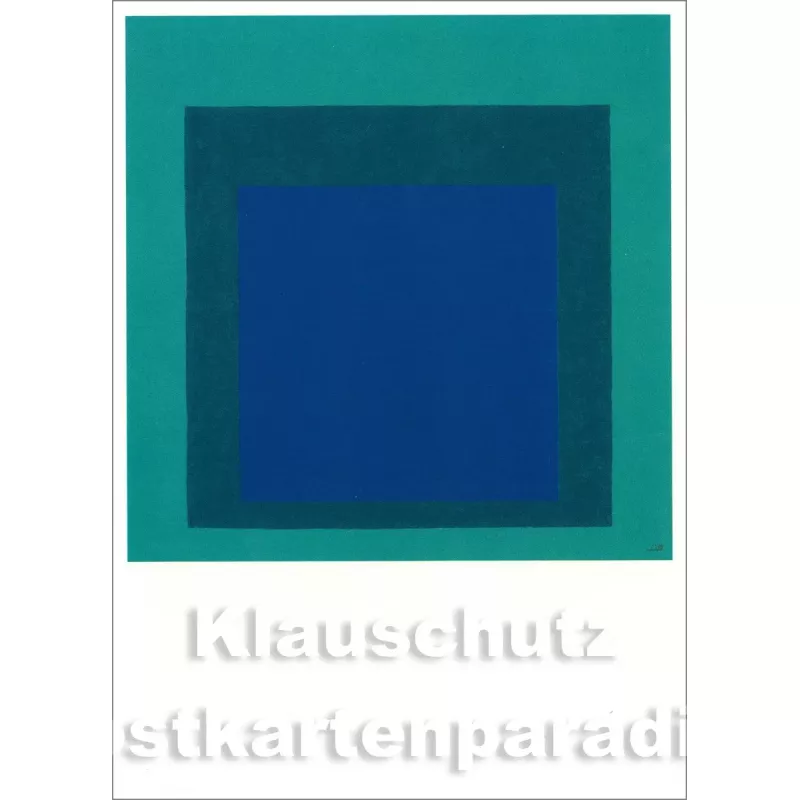 Taurus Kunstpostkarte | Josef Albers - Hommage to the Square