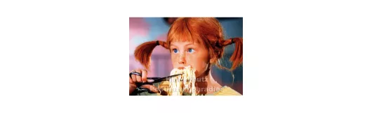 Pippi Langstrumpf - Spaghetti | Kinder Postkarte
