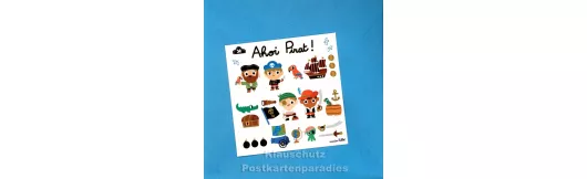 ActeTre Puzzlecard - Ahoi Pirat | inkl. Glückwunschkarte und Umschlag