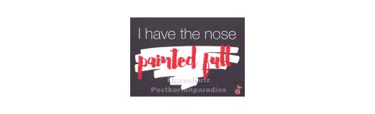 Nose Painted Full | DEnglish Postkarte