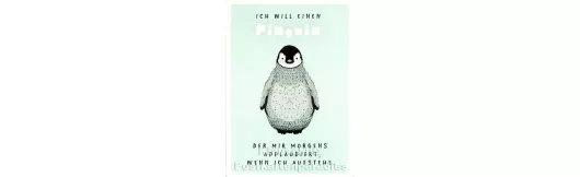 Pinguin | Up-Cards Aufstell Postkarte
