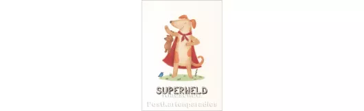 Superheld | Little Greetings Midi-Doppelkarte