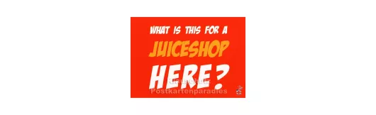Juiceshop | DEnglish Postkarte