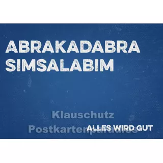 Retro Sprüche Sparset mit 10 lustigen Postkarten - Abrakadabra