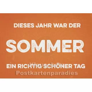Retro Sprüche Sparset mit 10 lustigen Postkarten - Der Sommer