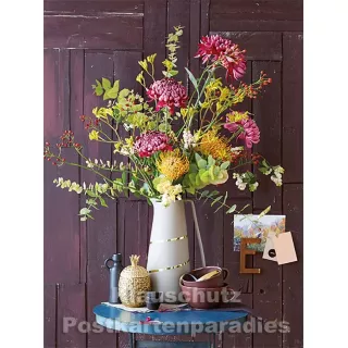 Postkartenbuch von Rannenberg mit 15 Karten | Blumen Bouquets - Herbstlicher Blumenstrauß