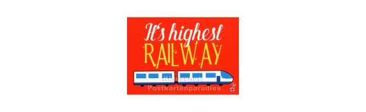 Highest Railway | DEnglish Postkarte