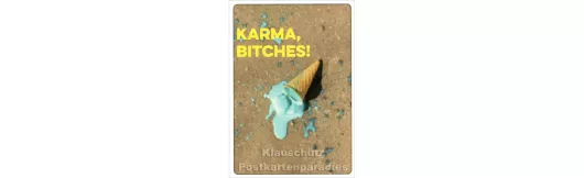 Karma, Bitches| Discordia Postkarte