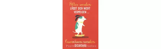 Älter werden Hund | Little Greetings Midi-Doppelkarte