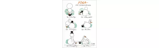 Yoga für Schneemänner | Gaymann Weihnachtskarte