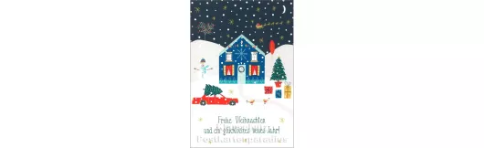 Discordia Doppelkarte Weihnachten | Winteridylle