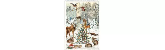 Acte Tre Weihnachtskarte - Tiere im Wald