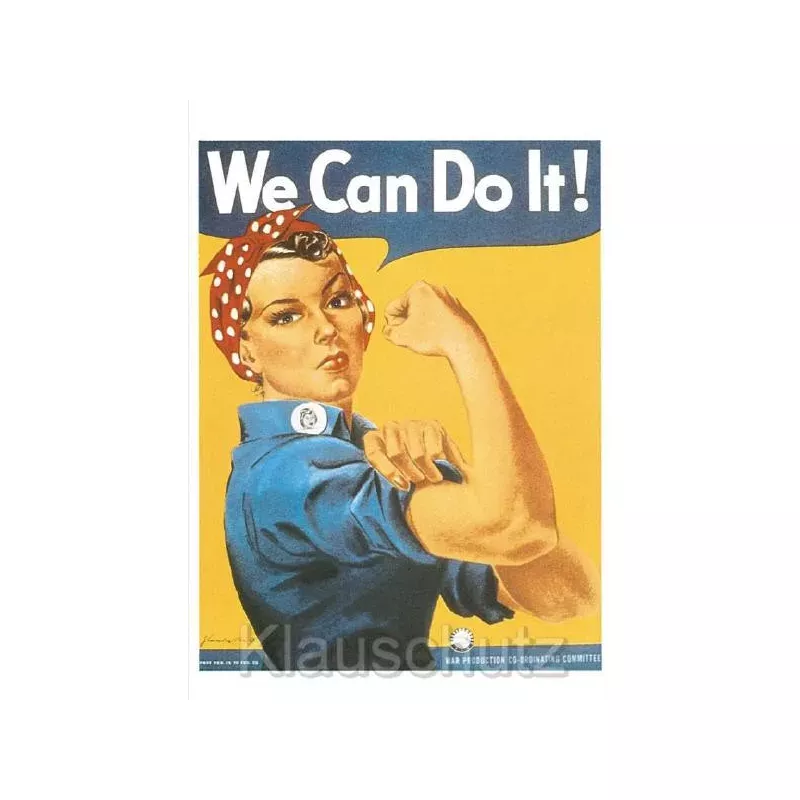 We Can Do It! Starke Frauen Postkarte
