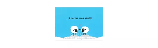 Komme was Wolle -  Küstenpost Postkarte