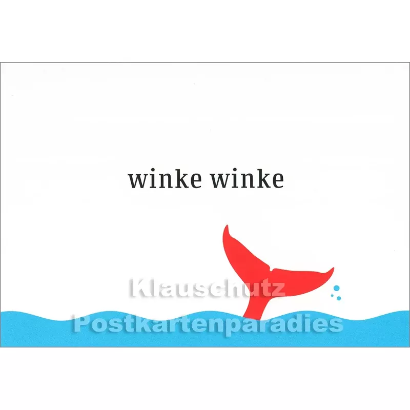 Winke Winke - Chatlab Küstenpost Postkarte