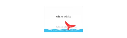 Winke Winke -  Küstenpost Postkarte