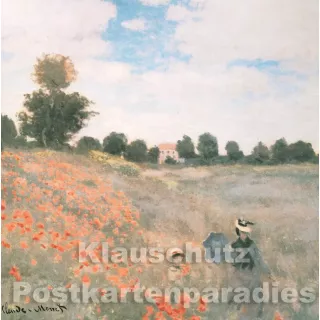 Quadrat Kunst Doppelkarte Claude Monet - Vorderseite