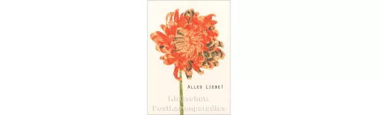 Blume - Alles Liebe | Blankensteyn Holzschliffpappe Karten