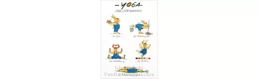 Yoga für Osterhasen - Gaymann Postkarte