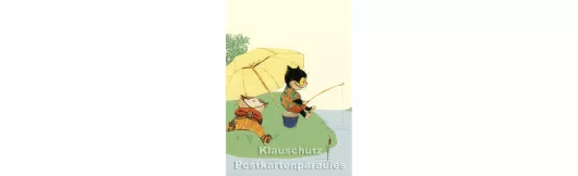 Angelvergnügen | Postkarte Wolf Erlbruch